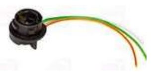 تصویر سوکت جالامپی خطر سمند دو کنتاکت قهوه ای 